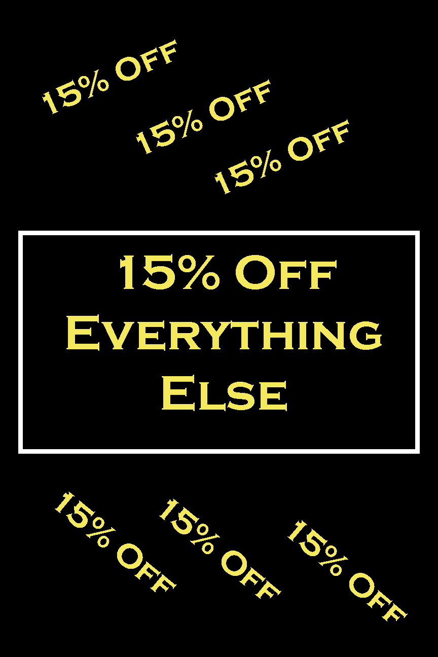 15% Off Everything Else
